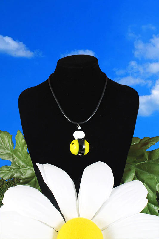 Bee pendant necklace