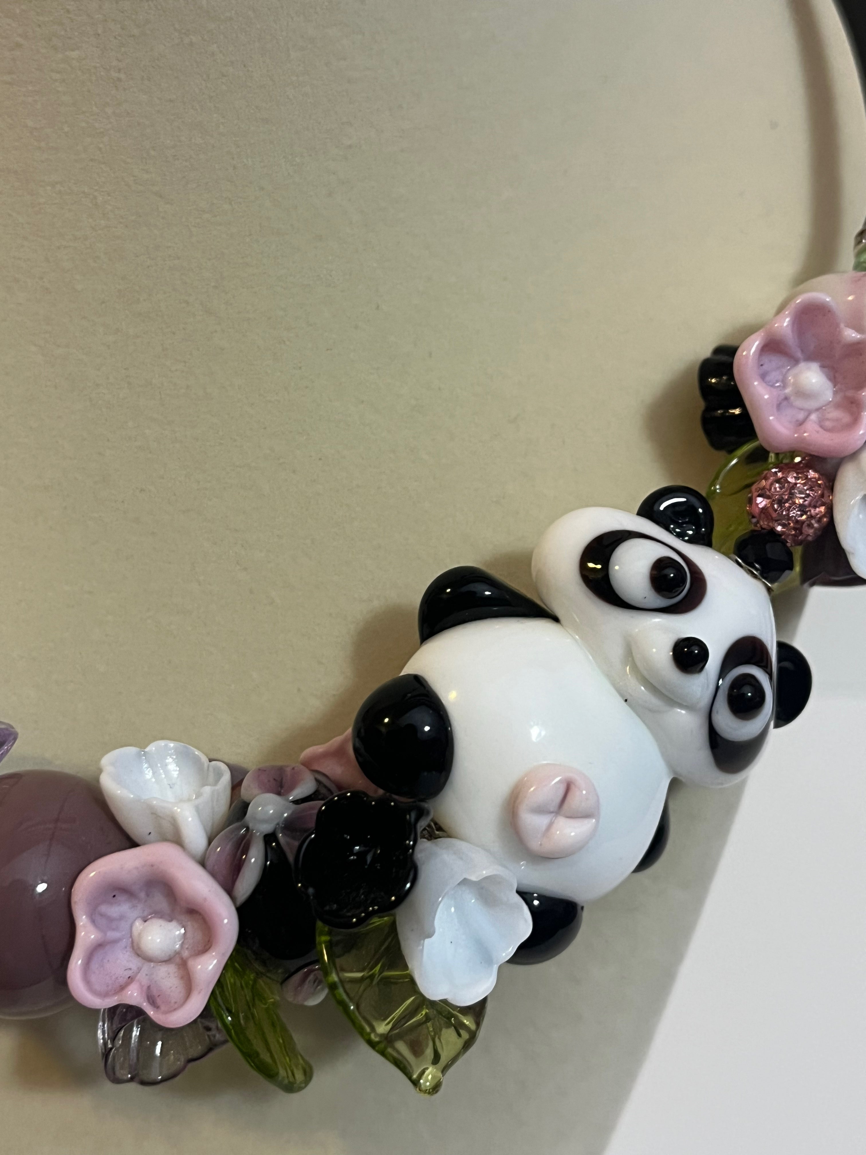 Panda chocker necklace