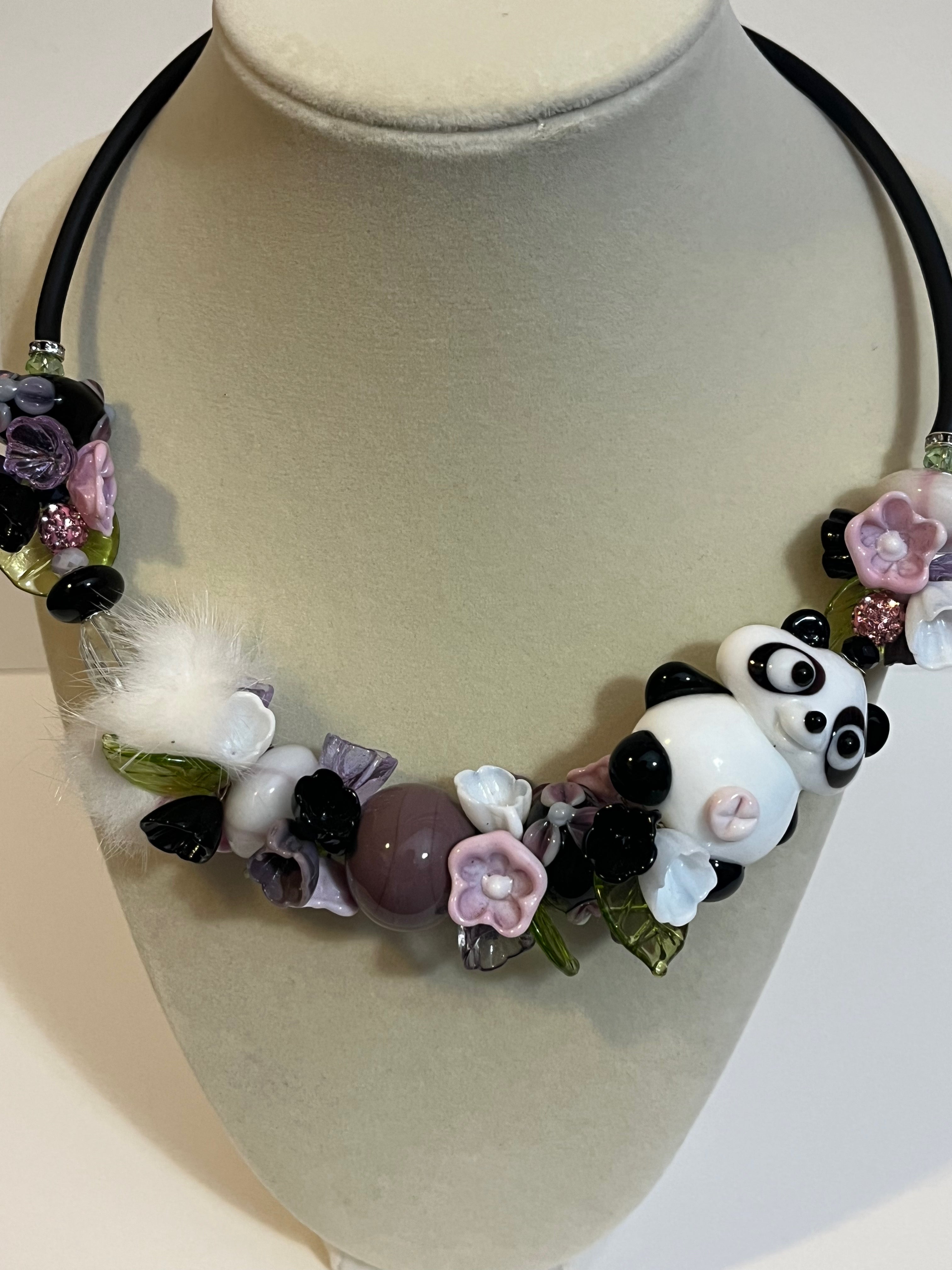 Panda chocker necklace