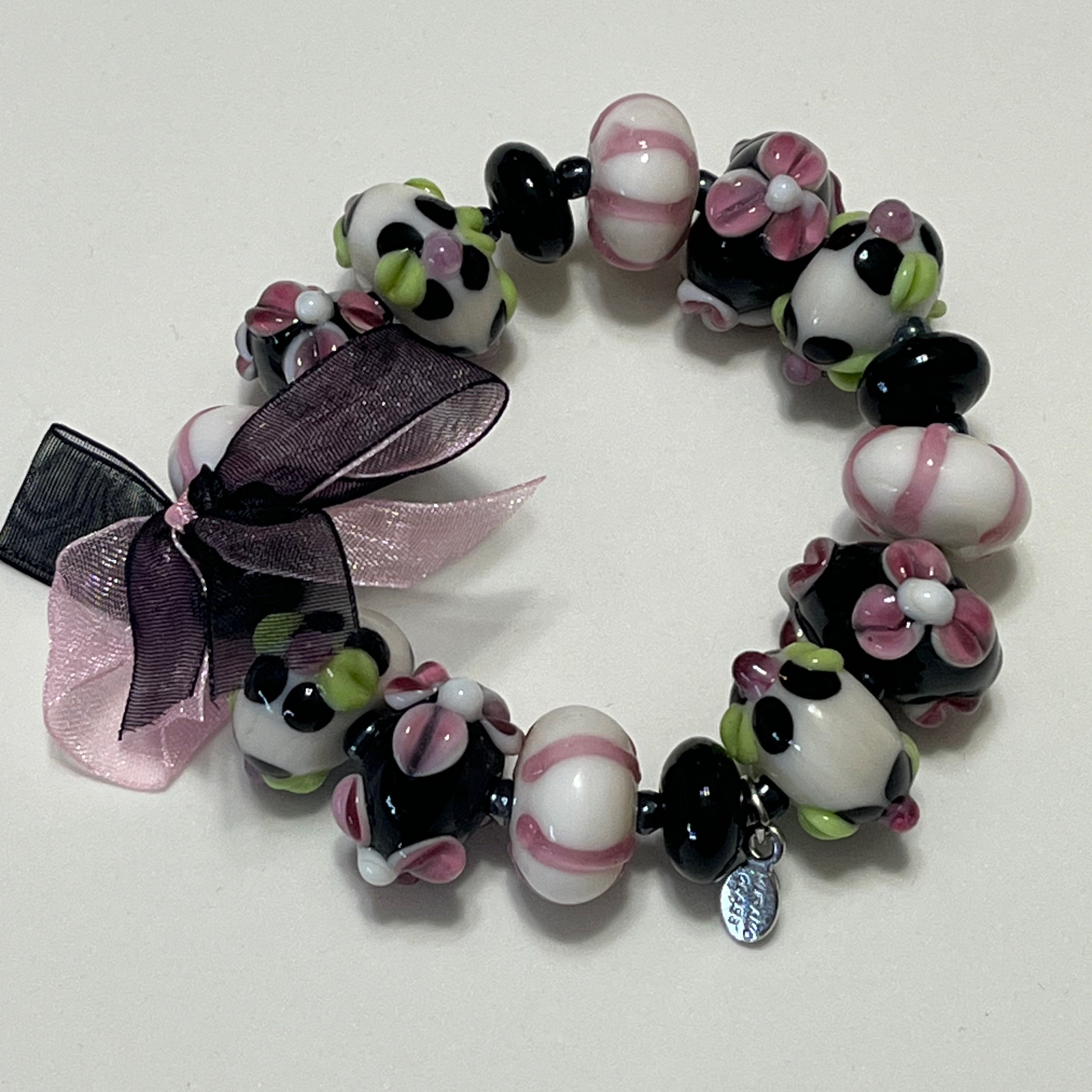 Beaded elastic bracelet