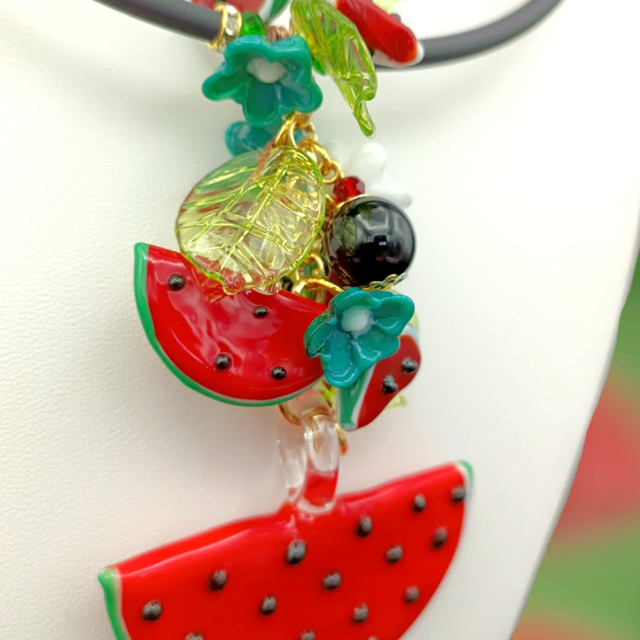 Watermelon succosa necklace
