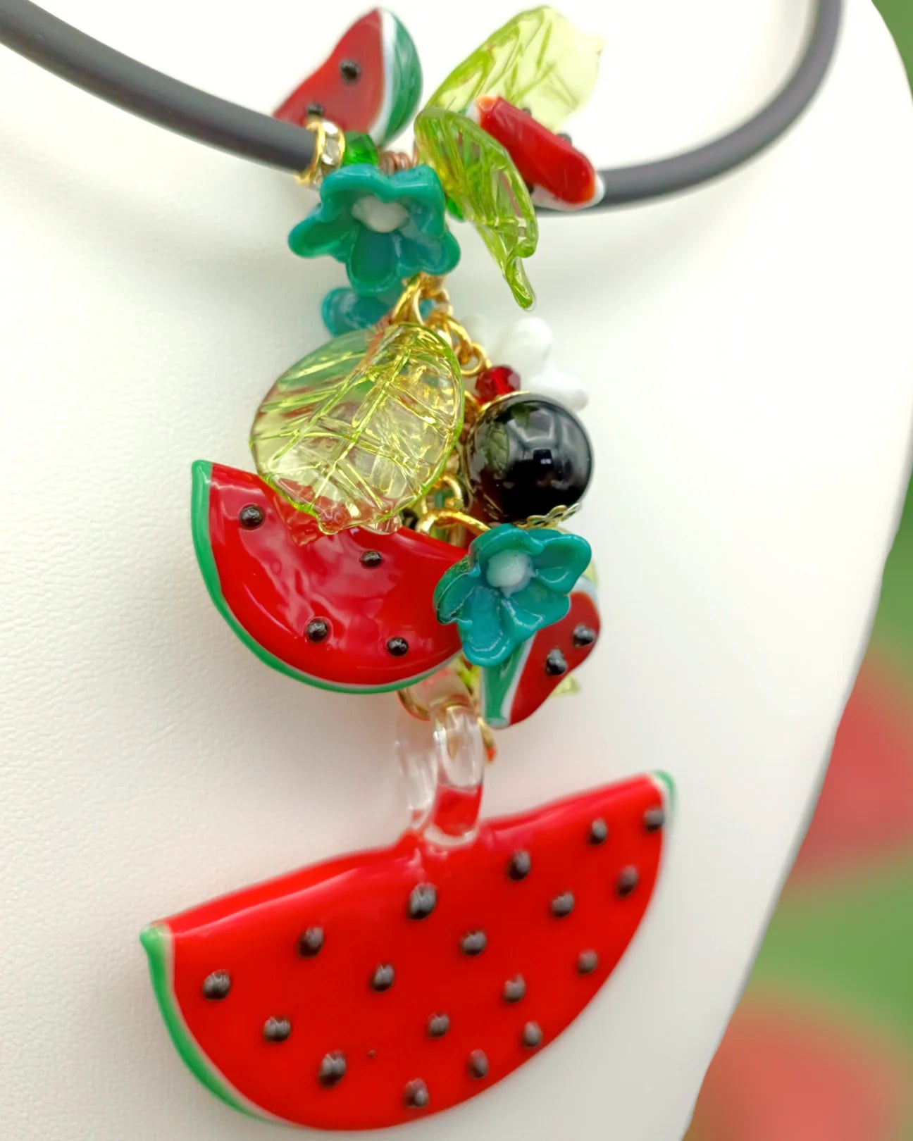 Watermelon succosa necklace