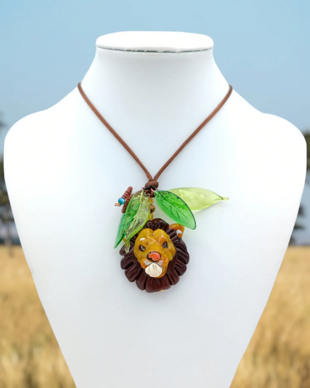 Lion pendant necklace