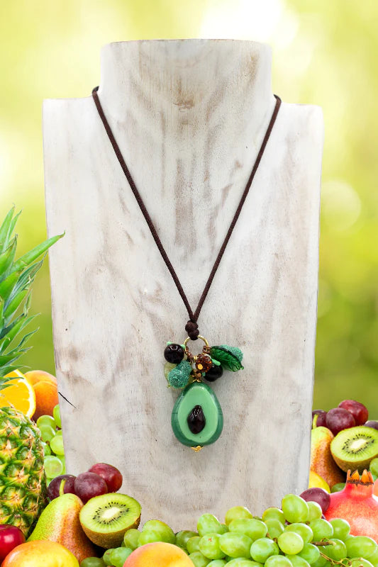 Avocado pendant necklace