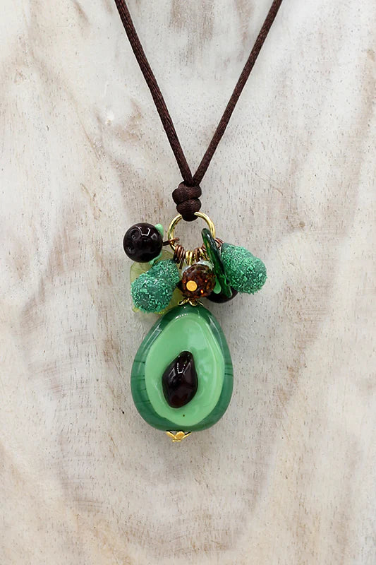 Avocado pendant necklace
