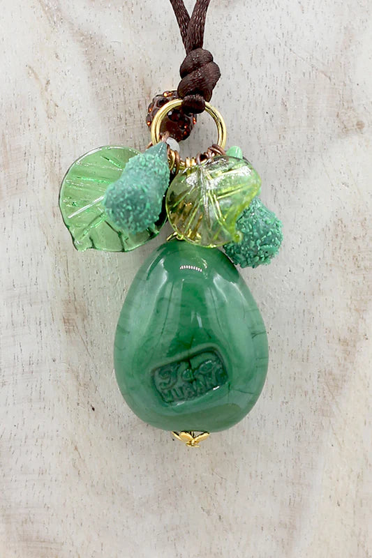 Avocado pendant necklace