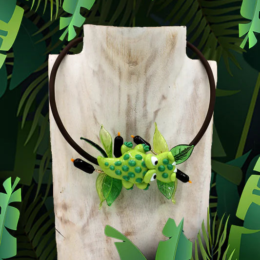 Croc palude necklace