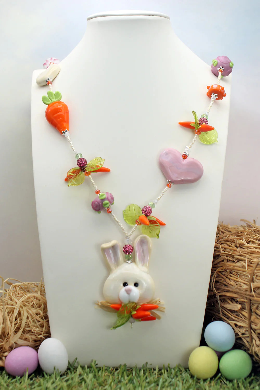 Bunny carotina long necklace