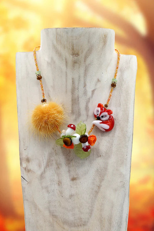 Fox volpina necklace