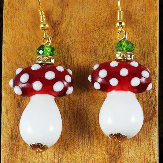 Mushroom earrings