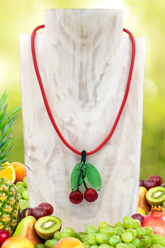 Cherry pendant necklace