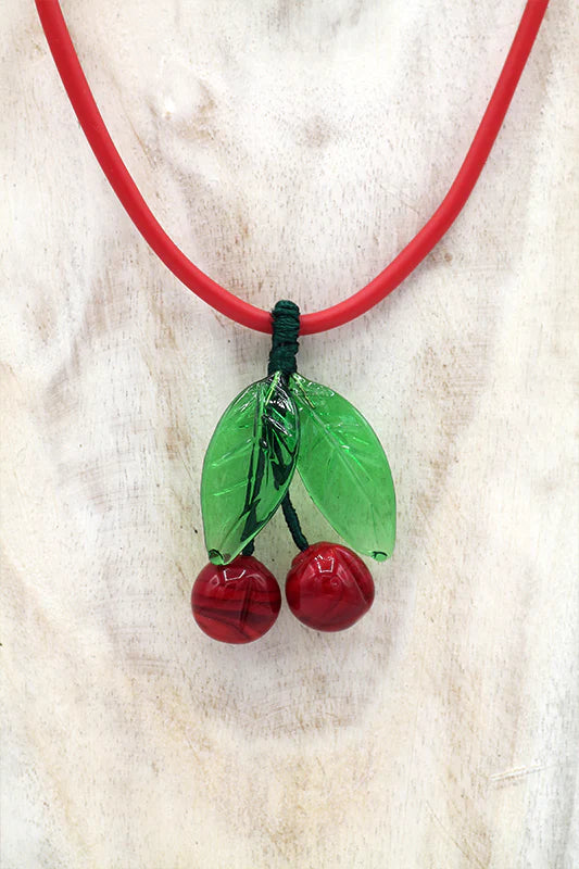 Cherry pendant necklace