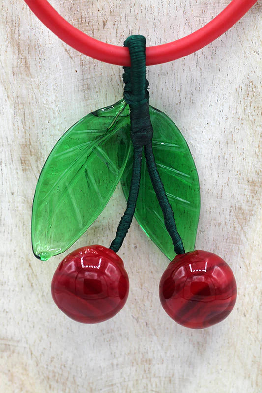 Cherry pendant necklace