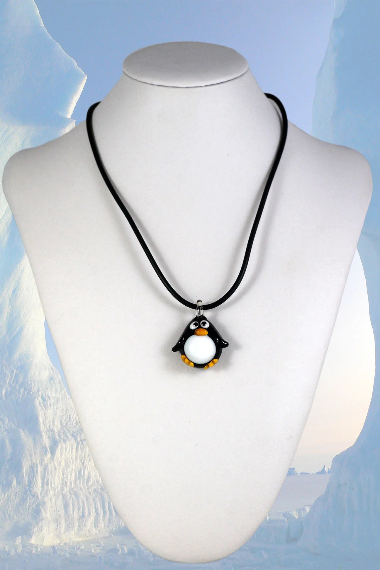 Penguin pendant necklace