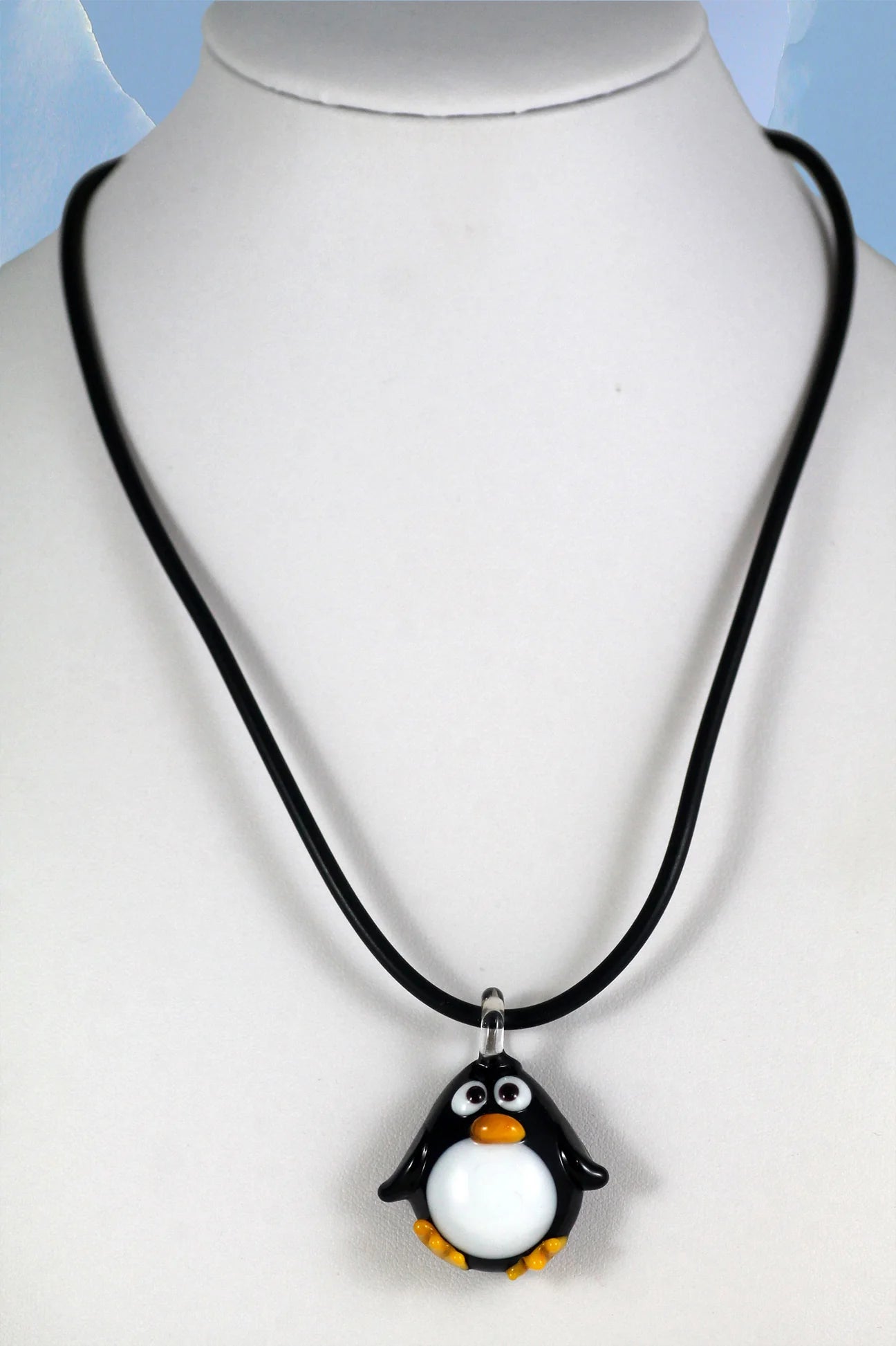 Penguin pendant necklace